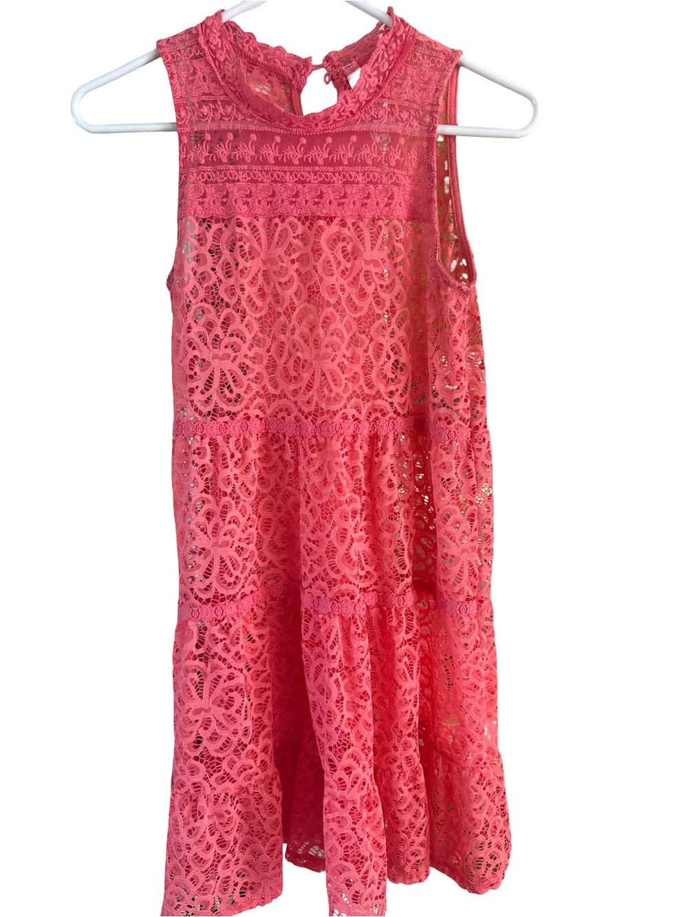 Knitworks Coral Lace Tank Dress
